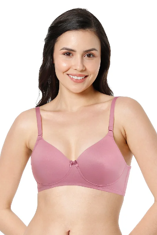 Affordable bras with maximum support-Smooth Charm Padded Non-Wired T-Shirt Bra - Mesa Rose Affordable bras with maximum support-Smooth Charm Padded Non-Wired T-Shirt Bra - Mesa Rose
