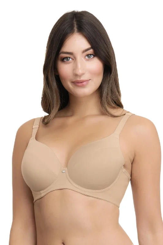 Breathable bras for comfort in hot climates-Smooth Definition Padded Wired T-shirt Bra - Sandalwood Breathable bras for comfort in hot climates-Smooth Definition Padded Wired T-shirt Bra - Sandalwood