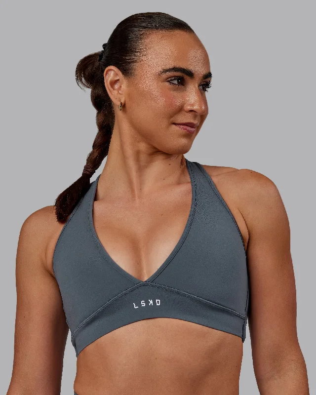 Comfortable padded sports bras for gym-Stamina Sports Bra - Turbulence
