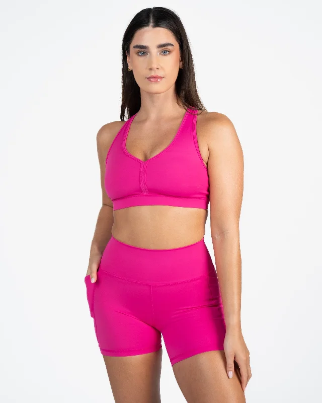 Sports bras for extreme physical activity-Stow And Go Sports Bra - Punch
