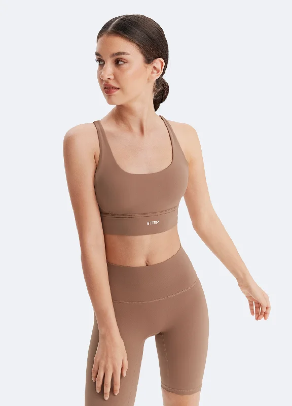 Women's sports bras for high intensity-Strappy Sports Bra