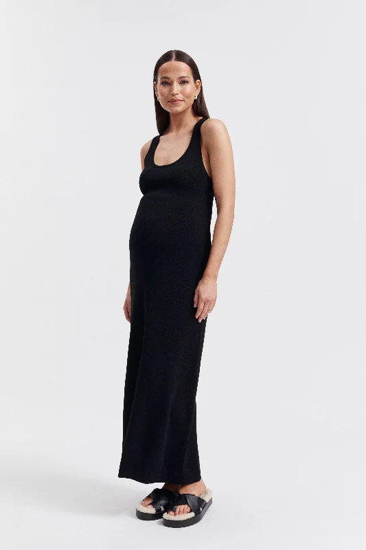 Nursing bras with a focus on ease of use for mothers with twins or multiples-Sardinia Resort Maxi (Black)