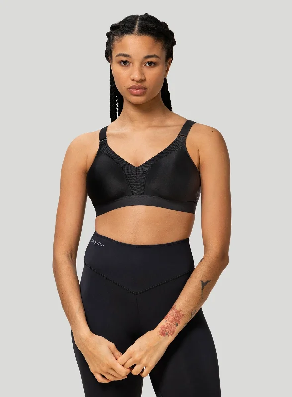 Quick-dry sports bras for fitness wear-Triumph: Triaction Wellness N Black