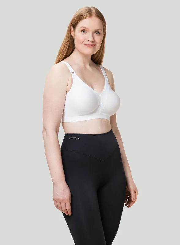 Sports bras for everyday exercise-Triumph: Triaction Wellness N White