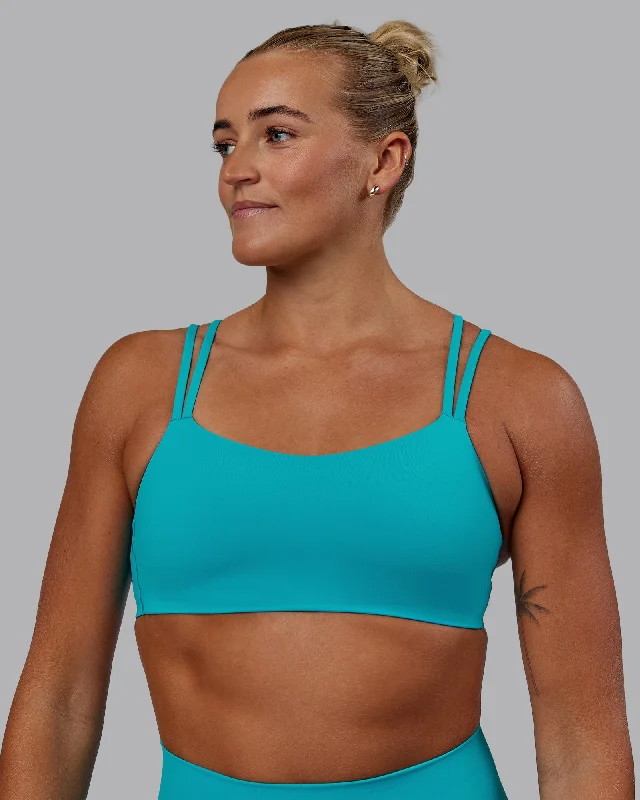 Sports bras for casual workout wear-Vantage Sports Bra - Blue Bird