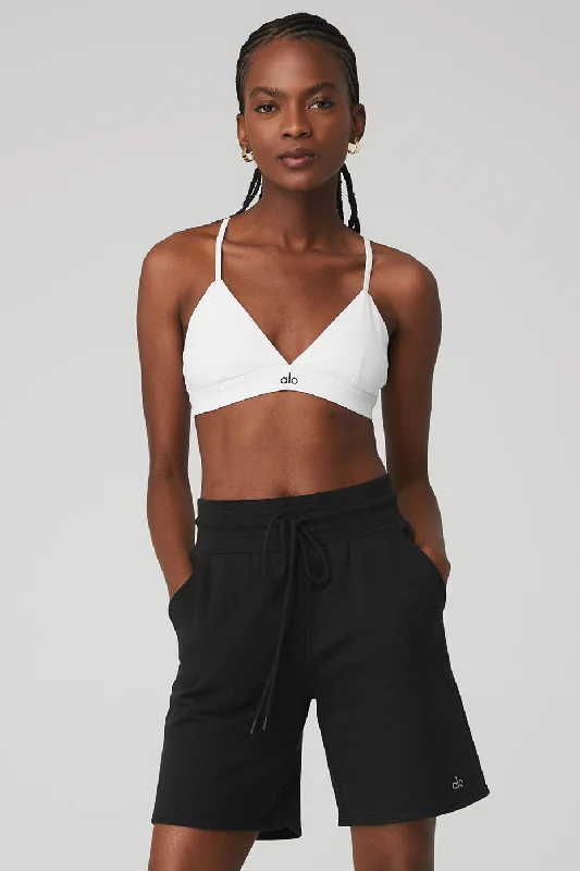 Sports bras for extreme physical activity-Splendor Bra - White/Black