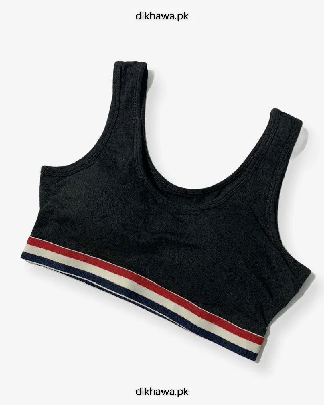 Wireless bras for small busts-Women, Girls Sports Non Padded Bra  Ladies Jogging Bra Imported Stocklot Branded Sports Bra