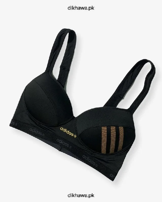 Non wired bras for sports activities-Women, Girls Sports Non Padded Bra  Ladies Jogging Bra Imported Stocklot Branded Sports Bra