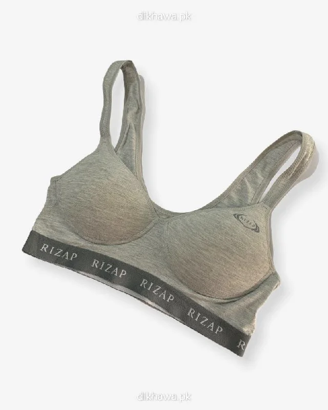 Non wired bras with soft cups-Women Sports Lightly Padded Bra Ladies Jogging Bra Imported Stocklot Branded Sports Bra
