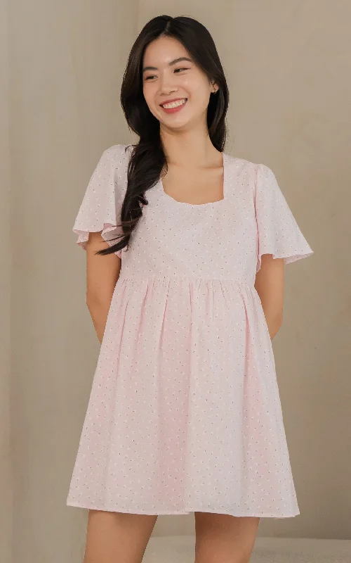 Nursing bras with a focus on ease of use for first-time breastfeeding mothers and new mothers during breastfeeding-Wren Floral Nursing Dress in Pink Nursing bras with a focus on ease of use for first-time breastfeeding mothers and new mothers during breastfeeding-Wren Floral Nursing Dress in Pink