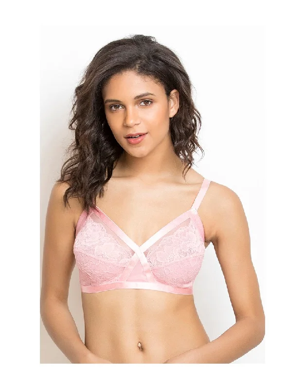Non-padded bras for a natural look-TRUE CURVE SUPER SUPPORT BRA- PINK