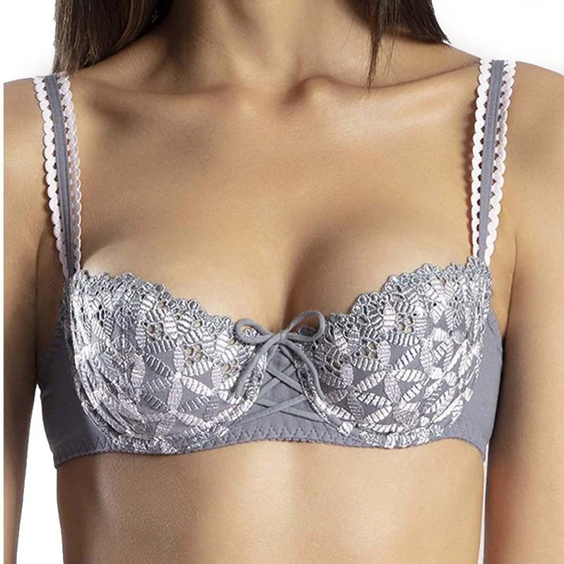 Soft cotton panties for summer-Aubade Bahia Half Cup-SALE