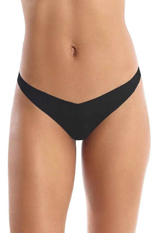 Sports panties for sweat wicking comfort-Classic Solid Tiny Thong, Size M-L (UK 12-16)
