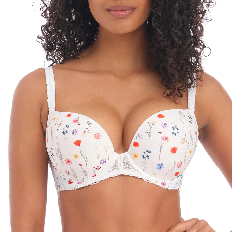 Women's panties with cotton gusset for hygiene and comfort-Freya Daydreaming Underwire Molded Plunge T-Shirt Bra-SALE