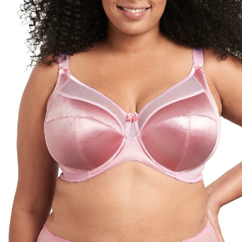 Women's panties for slimming effect-Goddess Keira Banded Underwire Bra - Pink Nectar