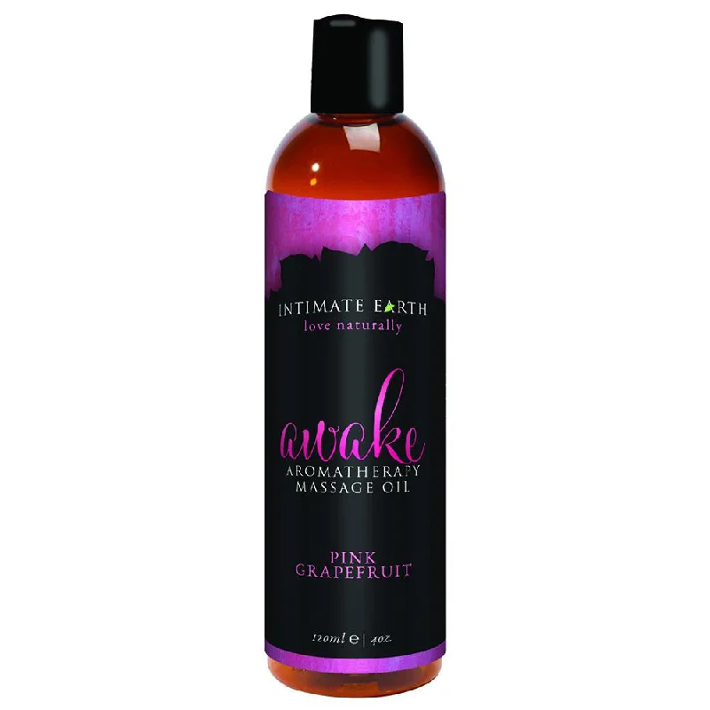 Women's panties with anti-chafing feature-Intimate Earth AWAKE Pink Grapefruit Massage & Body Oil - 120mL Women's panties with anti-chafing feature-Intimate Earth AWAKE Pink Grapefruit Massage & Body Oil - 120mL