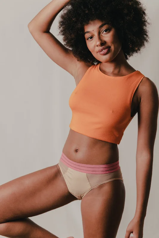 Women's panties with side lace trim for feminine flair-Maison Lejaby - Nufit Bikini Briefs