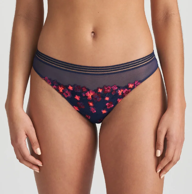 Women's lace panties for a romantic look-Marie Jo - Nathy Rio Brief | Water Blue