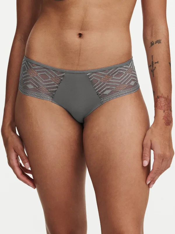 Women's panties with hip coverage-Passionata - Ondine Shorty | Silver