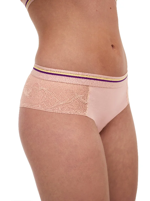 Women's panties with cotton lining-Passionata - Paola Shorty | Soft Pink