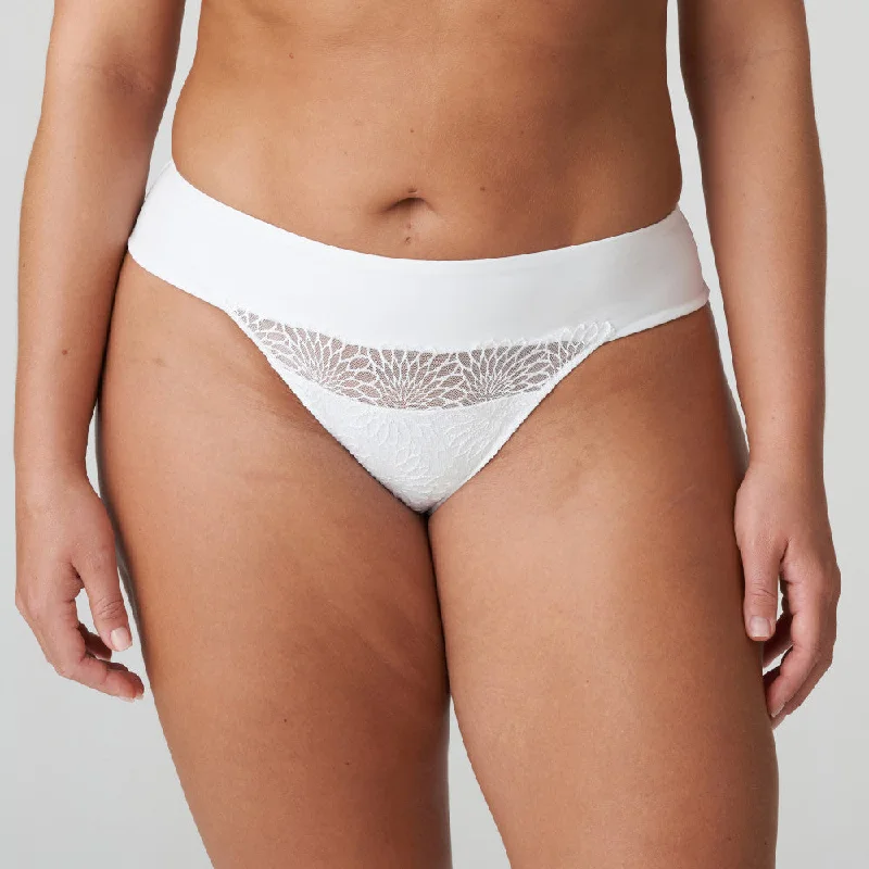Comfortable and stylish women's panties-Prima Donna - Sophora Thong | White