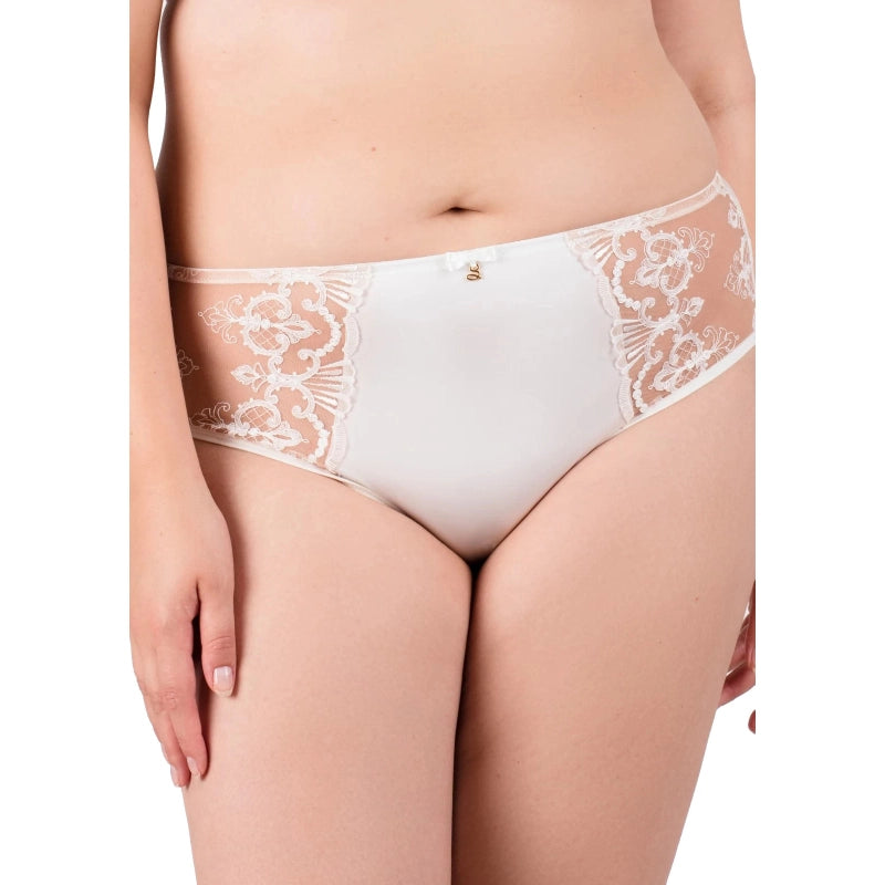 Women's panties with no-show edges-Samanta  Lingerie - Perla Midi Brief