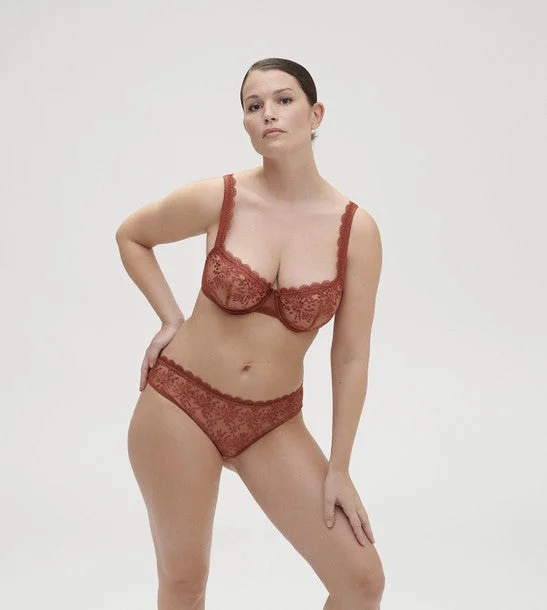 Women's lace panties with elegant patterns-Simone Perele - Singuliere Bikini Brief | Sienna