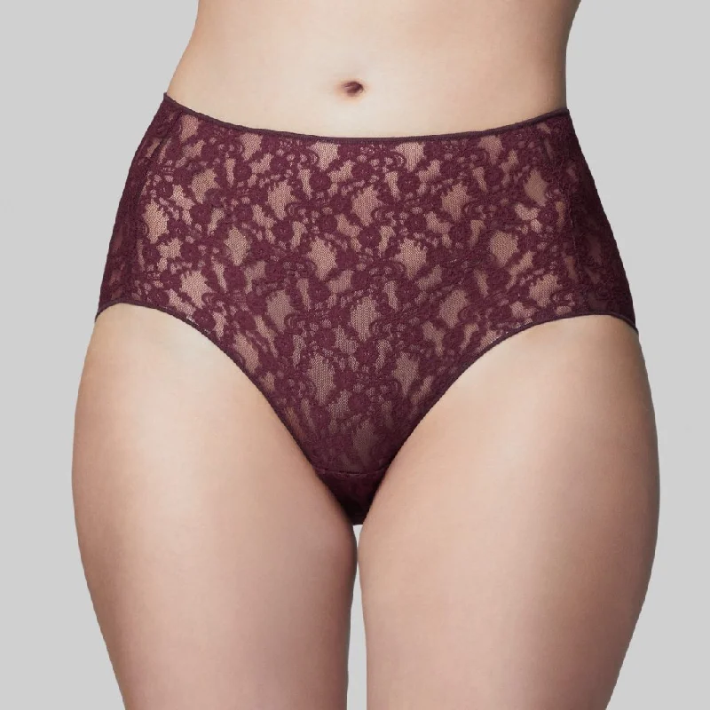 Women's panties with extra soft fabrics for sensitive skin-The Knicker - Classic Lace Full Brief Women's panties with extra soft fabrics for sensitive skin-The Knicker - Classic Lace Full Brief