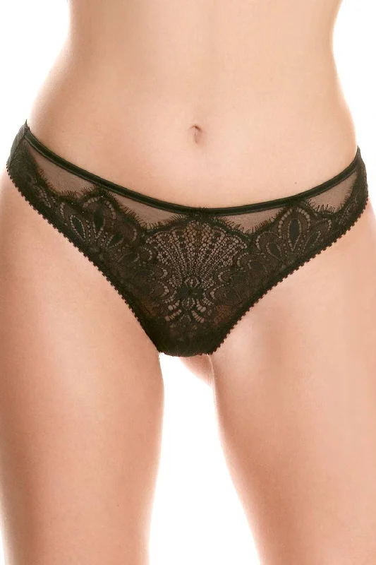 High-cut panties for better coverage-Tresor Thong, Size XL (UK 14)