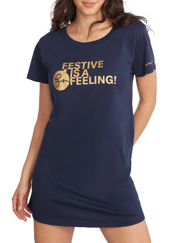 Comfortable women's pajamas for lounging-Bare Women's The Cotton Jersey Sleep Shirt