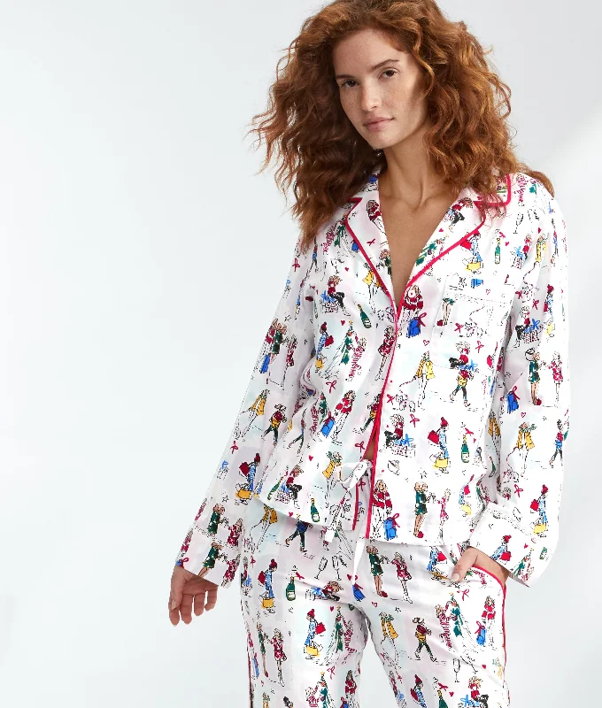 Women's pajamas for cozy nights-Bare Women's The Spark Joy Brushed Cotton Pajama Set Women's pajamas for cozy nights-Bare Women's The Spark Joy Brushed Cotton Pajama Set
