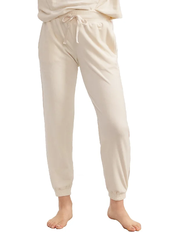 Women's pajamas with long pants-Bare Women's The Velour Lounge Pants