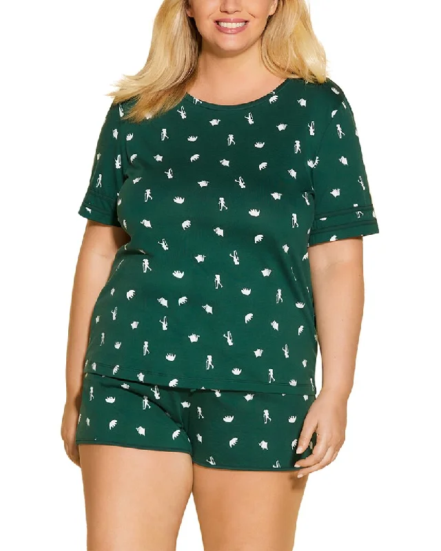 Comfortable women's pajamas for night-Cosabella Rd Trip Ss Top Boxer In Bag