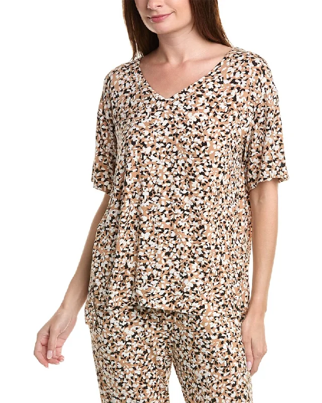 Comfortable women's pajamas with delicate design-Donna Karan Pajama Top