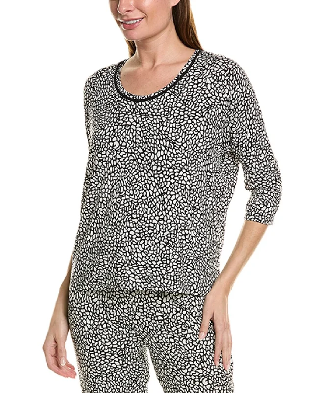 Women's pajamas with chic designs for a great night-Donna Karan Sleep Top