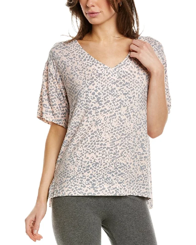 Women's pajamas with short sleeves for summer-Donna Karan Sleepwear Top