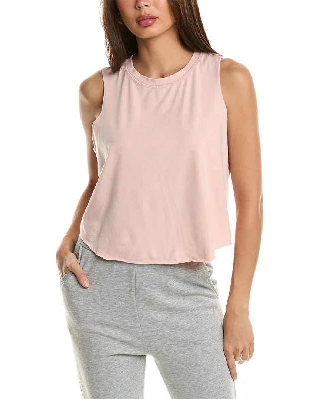 Cozy women's pajamas set for cool nights-Honeydew Intimates Off the Grid Muscle Tee