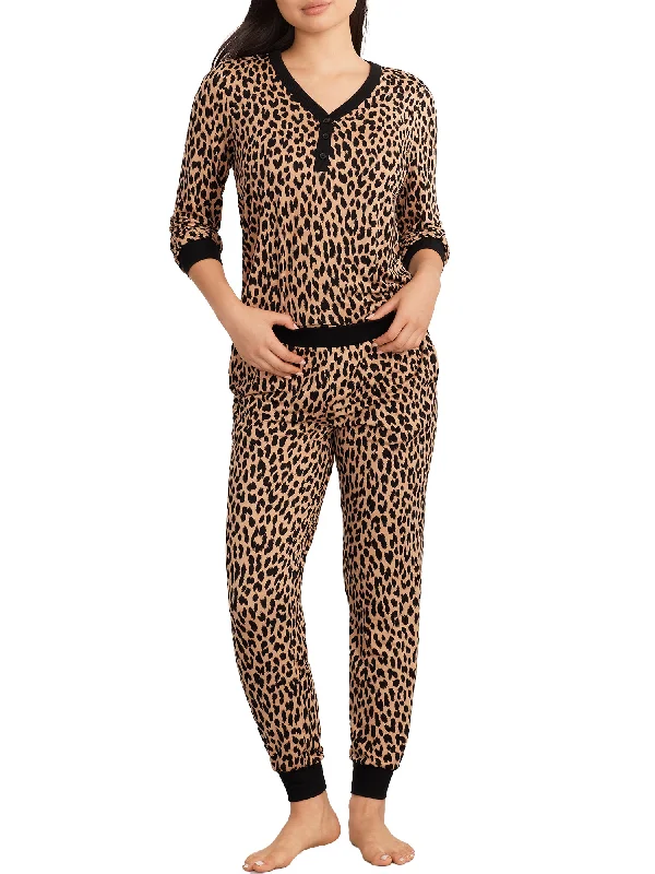 Soft women's pajamas for a relaxing evening-kate spade new york Women's Brushed Cozy Jersey Knit Henley Pajama Set Soft women's pajamas for a relaxing evening-kate spade new york Women's Brushed Cozy Jersey Knit Henley Pajama Set