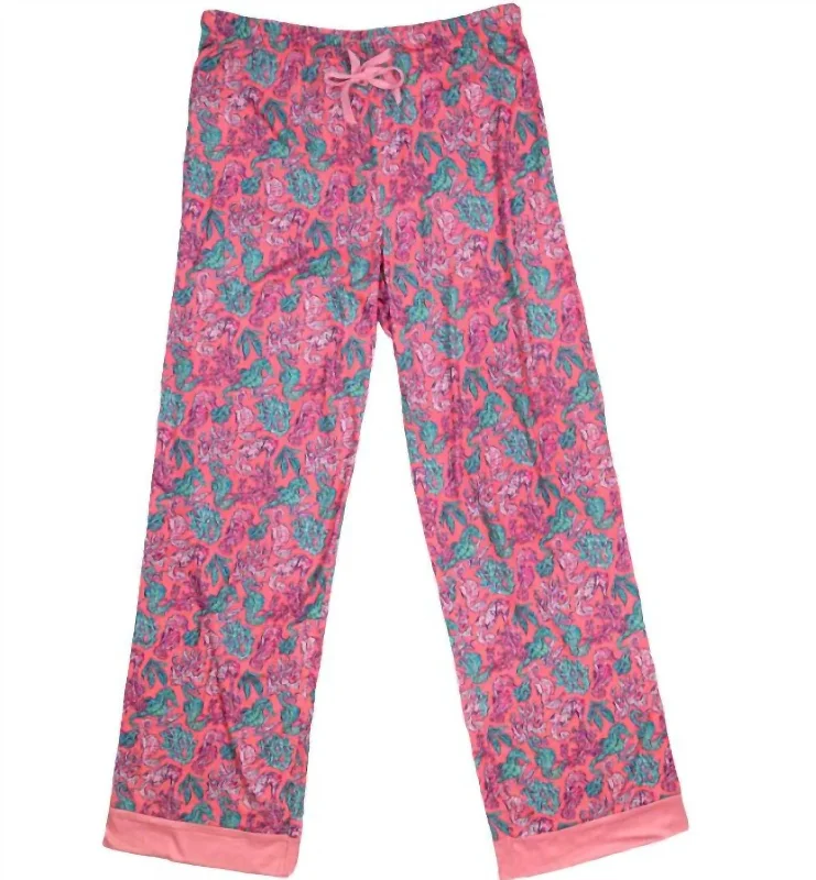 Women's pajamas with soft, breathable fabric-Lounge Pants In Shell Pink