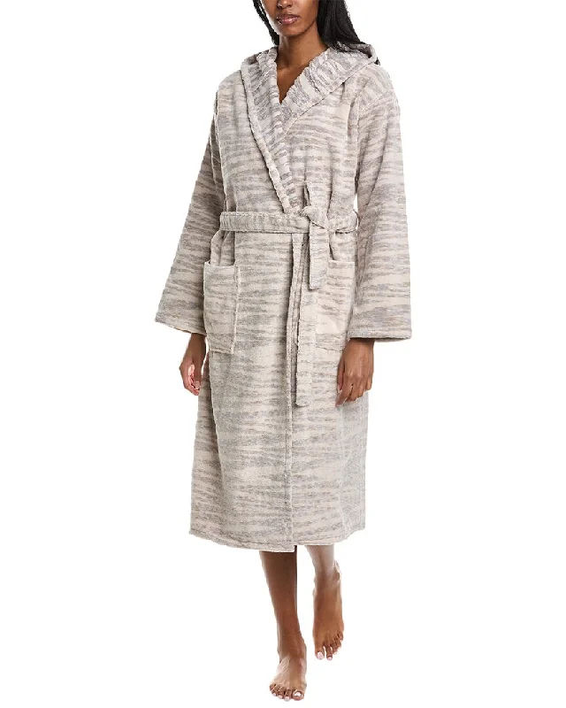 Elegant pajamas set for a luxurious sleep-Missoni Home Allan Hooded Bathrobe