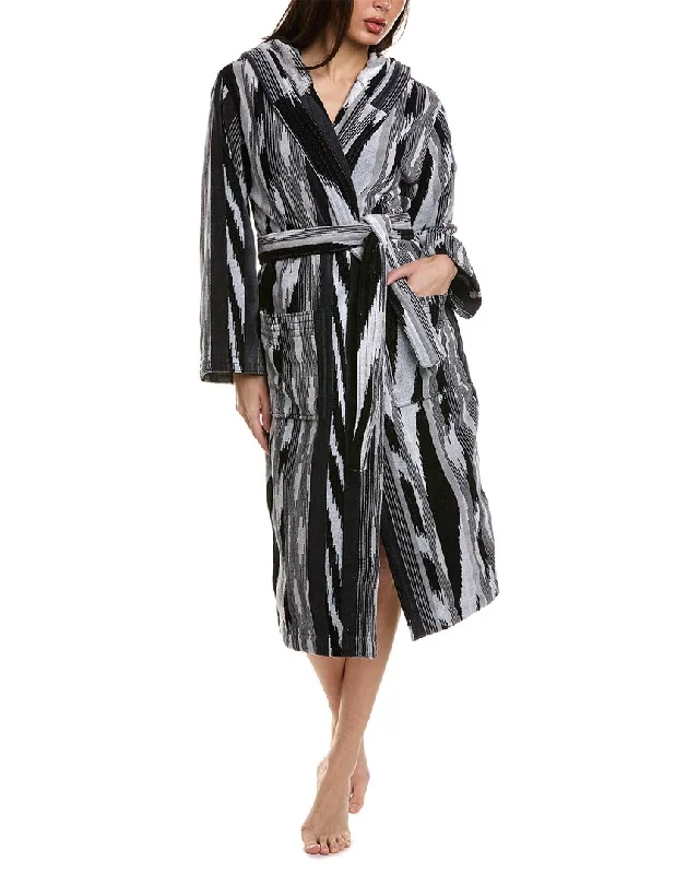 Women's pajamas set for sleeping-Missoni Home Clint Hooded Bathrobe