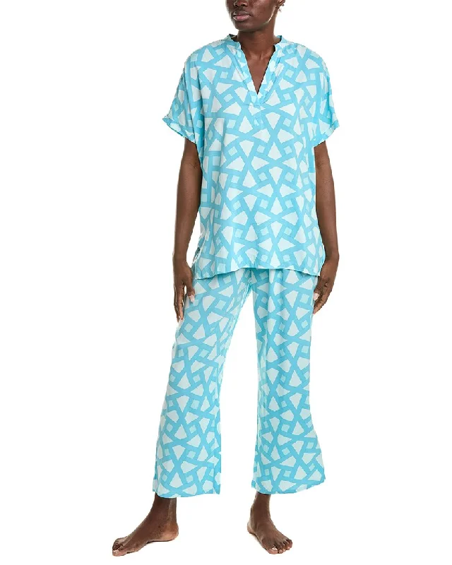Trendy women's pajamas for bedtime-N Natori 2pc Pajama Set