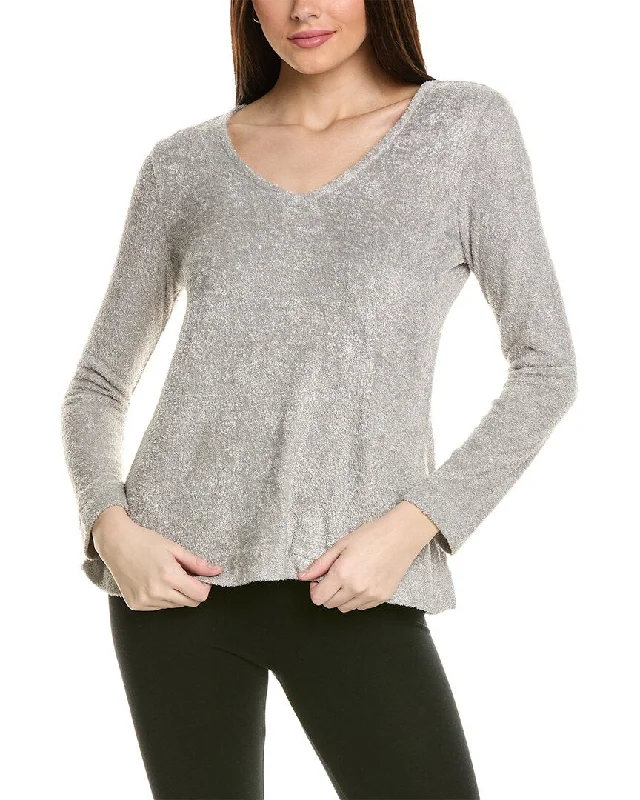 Women's pajamas for bedtime comfort-N Natori Unwind Top
