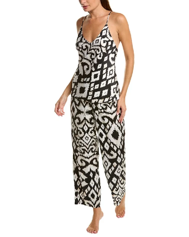 Comfortable women's pajamas for a restful sleep-Natori 2pc Kii Pajama Set