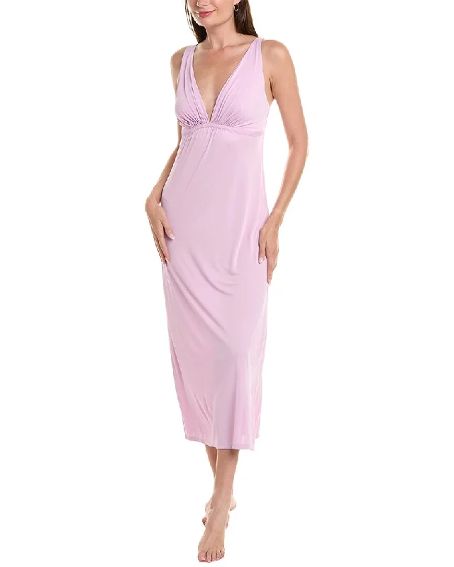 Warm women's pajamas for cold nights-Natori Aphrodite Gown