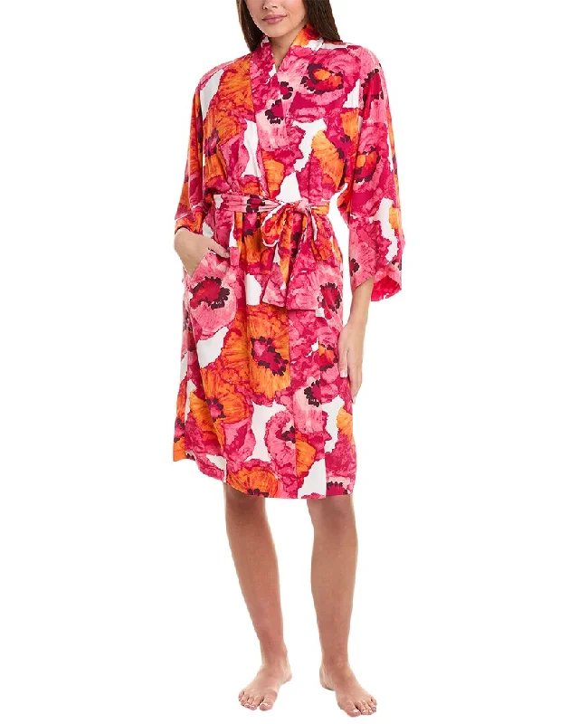 Women's pajamas with comfortable fit-Natori Poppy Robe