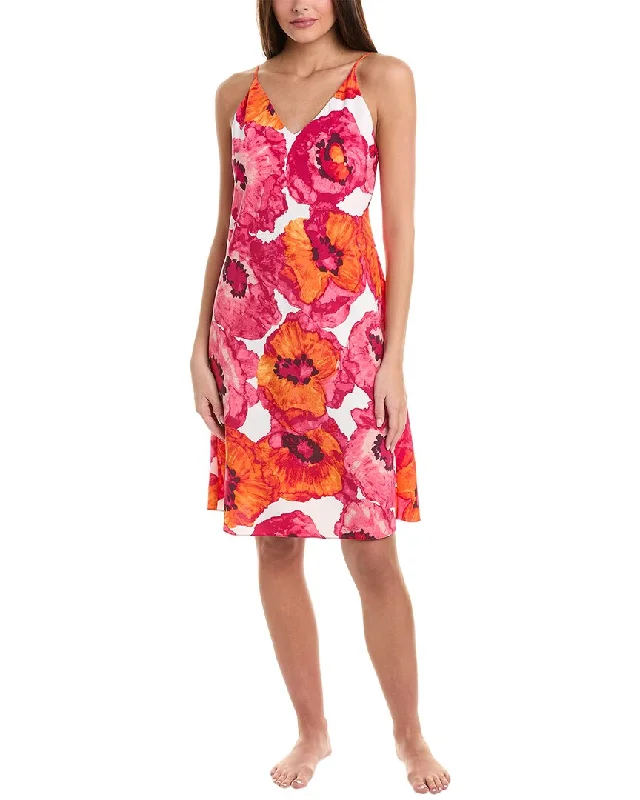 Women's pajamas with gentle fabric touch-Natori Poppy Slip
