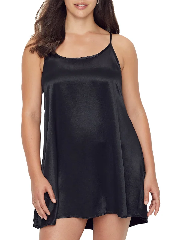 Stylish pajamas for women with design-PJ Harlow Women's Allie Satin Chemise