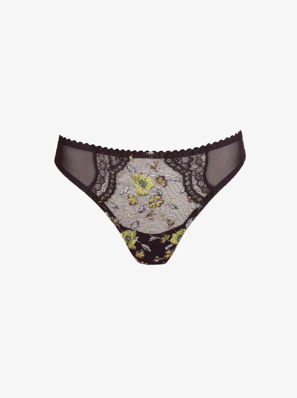 Women's seamless panties for discreet wear-Malba Thong - Amethyst