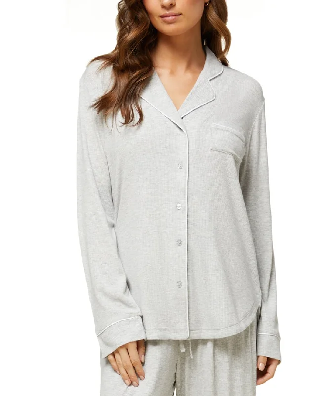 Soft women's pajamas with matching bottoms-Rachel Parcell Pajama Top